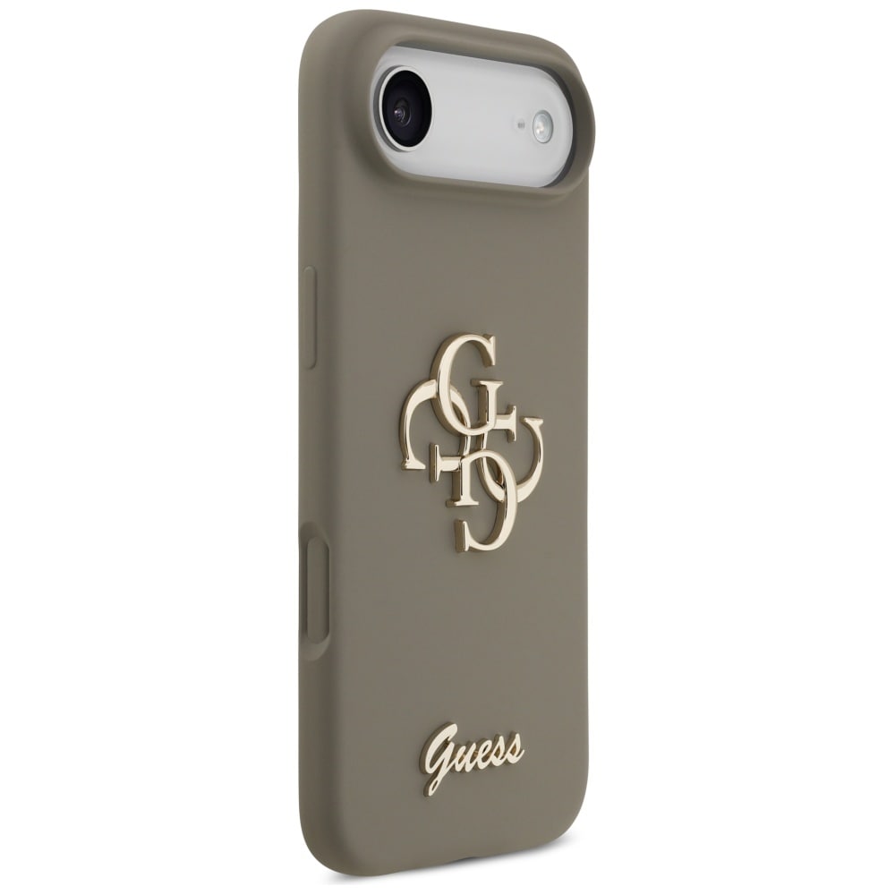 Guess Silikon Big 4G Script-etui for iPhone Air - Brun