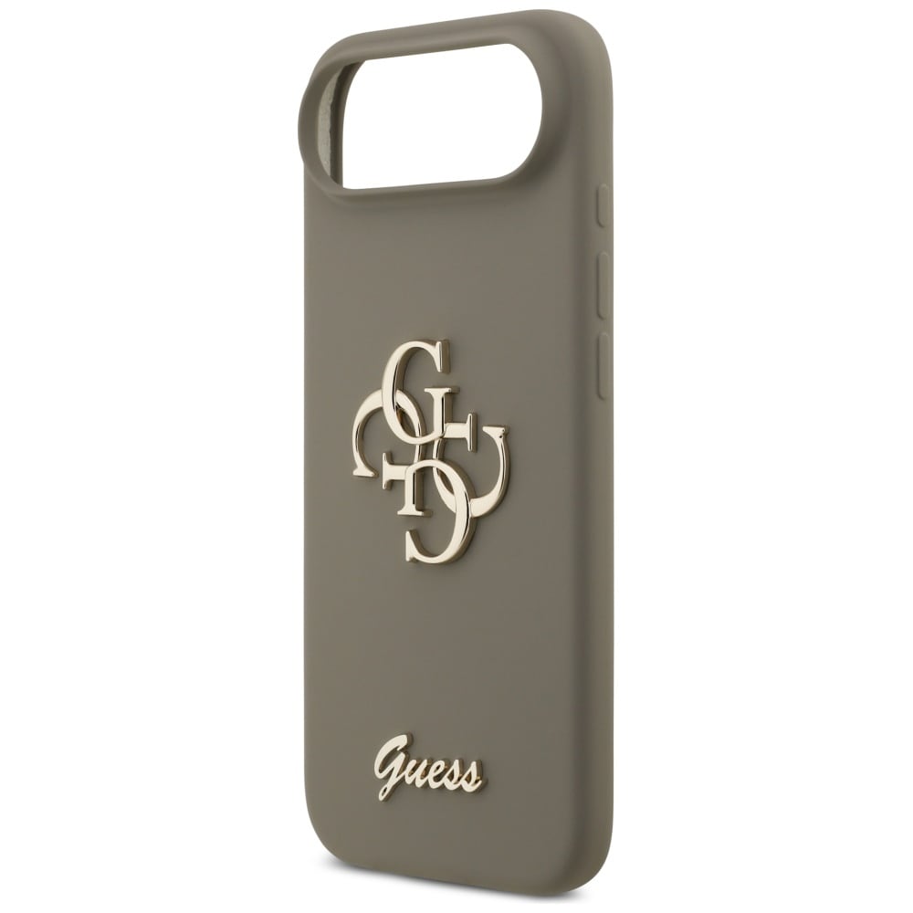 Guess Silikon Big 4G Script-etui for iPhone Air - Brun