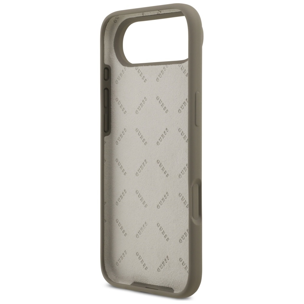 Guess Silikon Big 4G Script-etui for iPhone Air - Brun