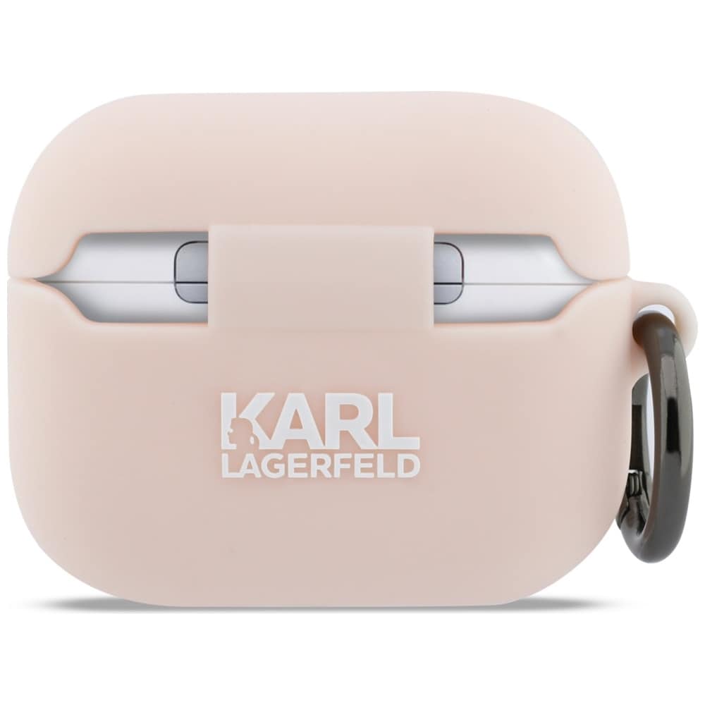 Karl Lagerfeld Chaupette Head 3D-etui i silikon for AirPods Pro 3 - Rosa