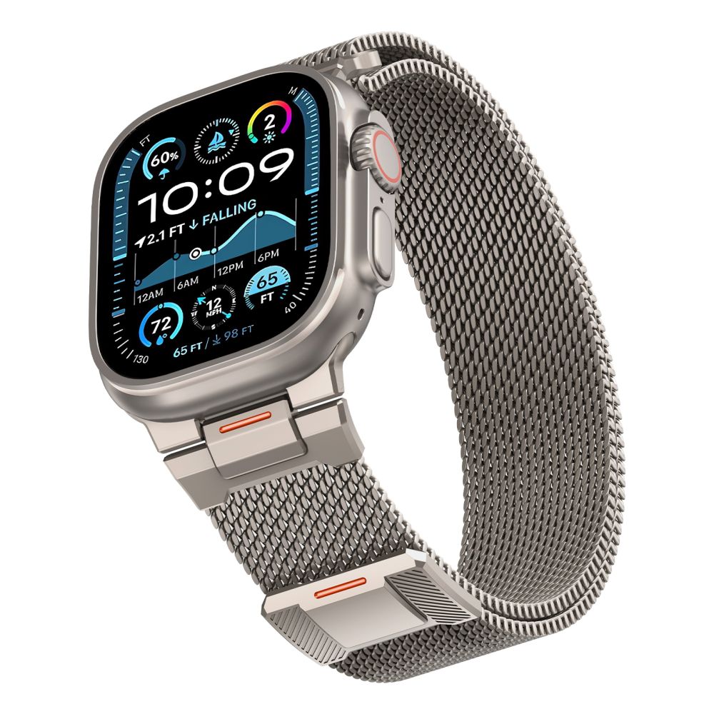 Tech-Protect Milano Vanguard armbånd for Apple klokke (44 / 45 / 46 / 49 mm) - Titan