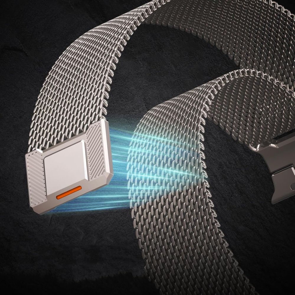 Tech-Protect Milano Vanguard armbånd for Apple klokke (44 / 45 / 46 / 49 mm) - Titan
