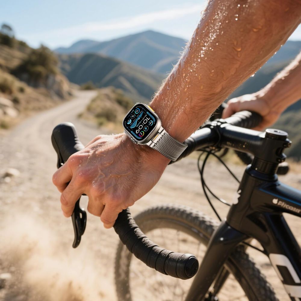 Tech-Protect Milano Vanguard armbånd for Apple klokke (44 / 45 / 46 / 49 mm) - Titan