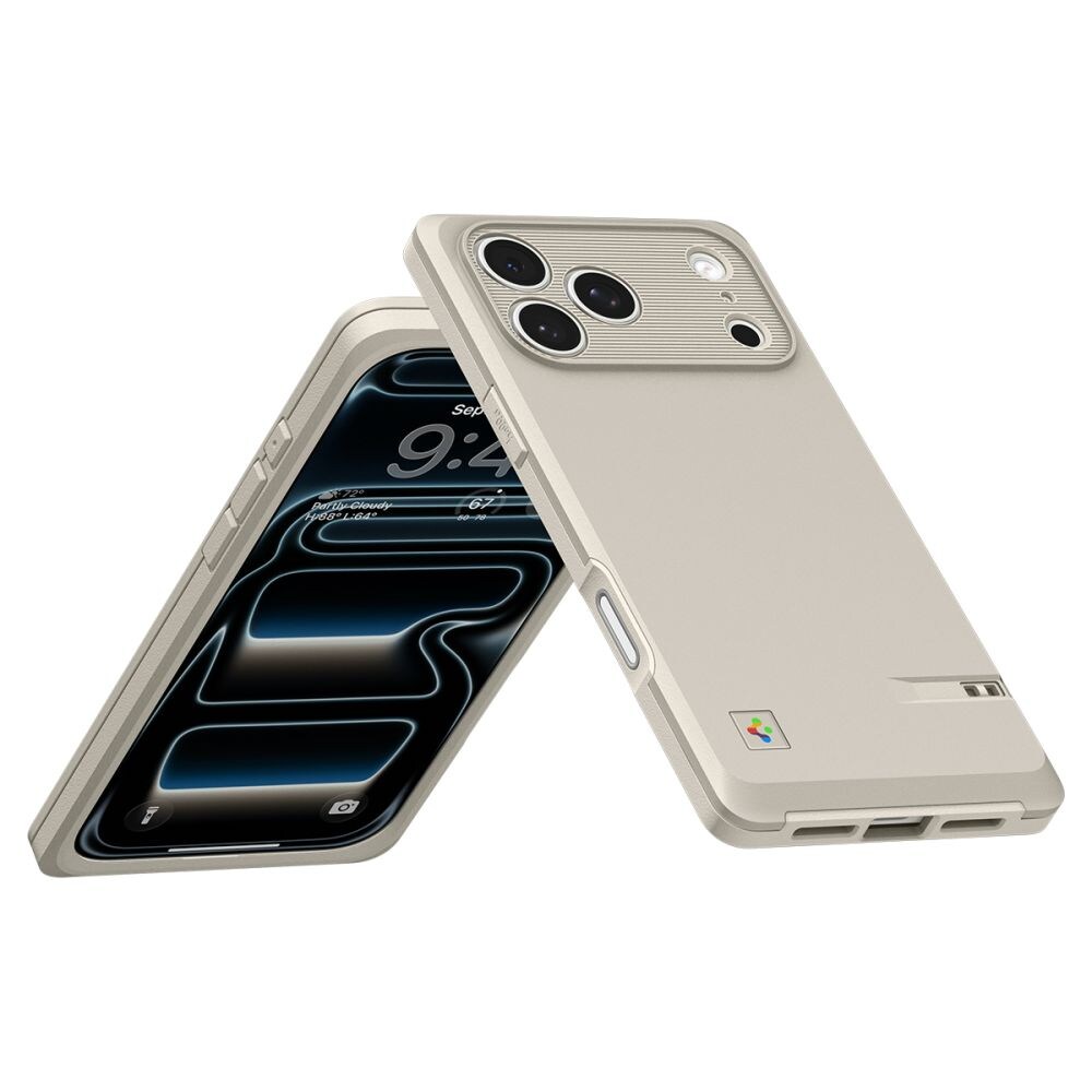 Spigen Classic LS MagSafe-etui for iPhone 17 Pro - Beige