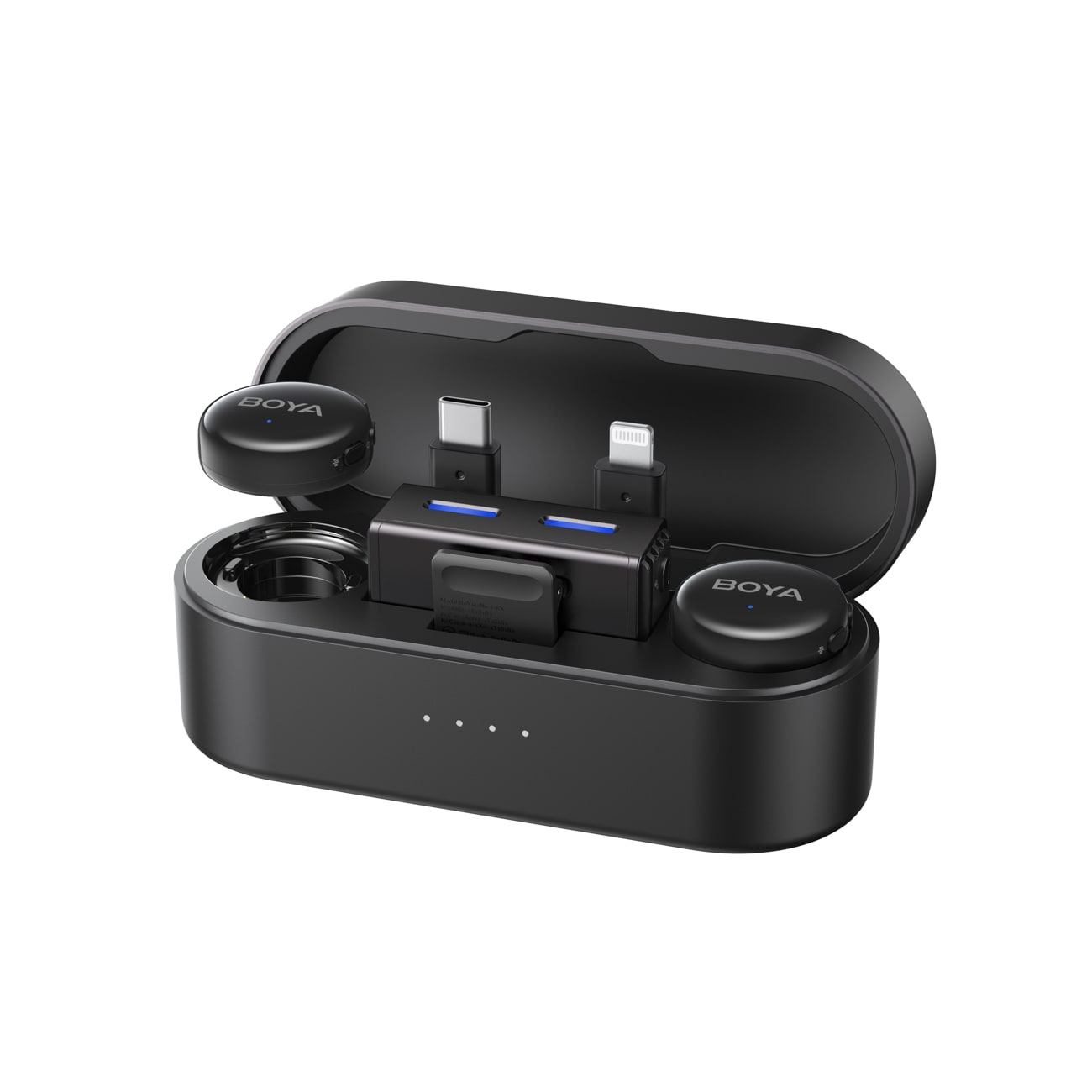 BOYA BOYALINK 3-02 Trådløse mikrofoner 2,4 GHz USB-C - Svart