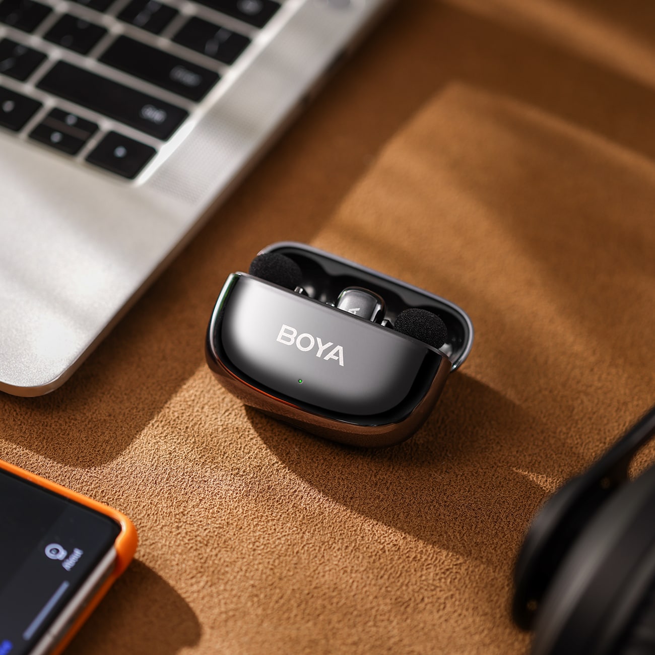 BOYA mini 2-02 trådløse mikrofoner 2,4 GHz USB-C - svart