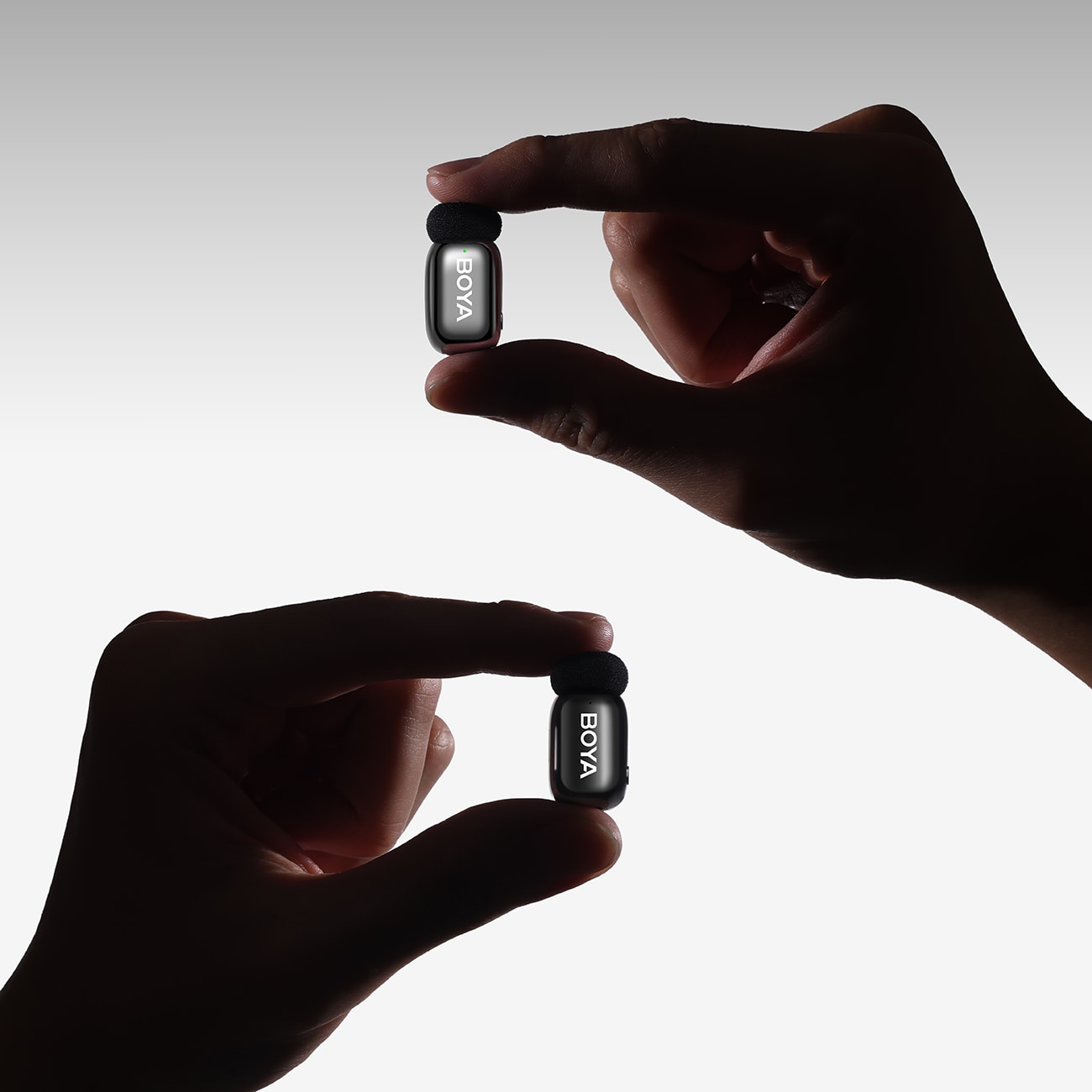BOYA mini 2-02 trådløse mikrofoner 2,4 GHz USB-C - svart