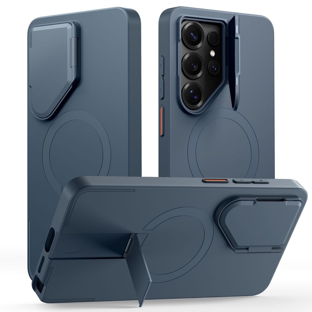 Tech-Protect Kevlar Aura MagSafe-etui for Samsung Galaxy S26 Ultra - marineblå