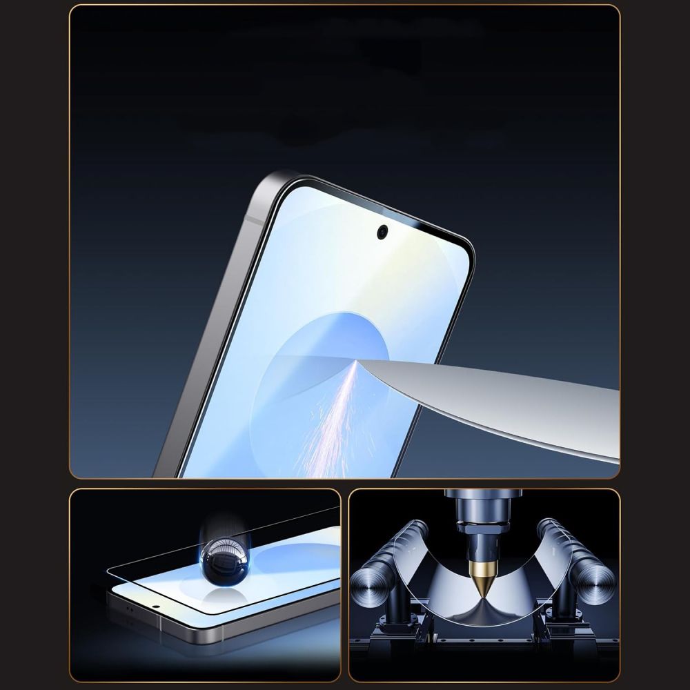 Tech-Protect Easy Set+ 3-pakning herdet glass for Samsung Galaxy S26 - Svart