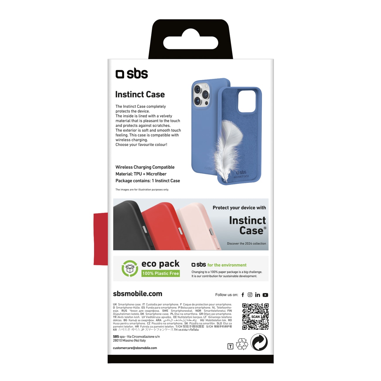 SBS Instinct-etui for iPhone 16 Pro - Blå