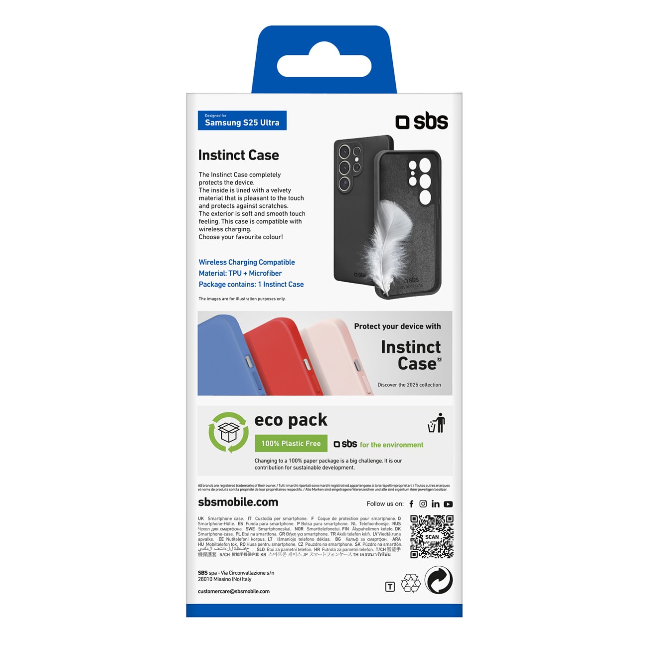 SBS Instinct-etui for Samsung Galaxy S25 Ultra - Svart