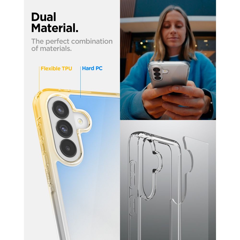 Spigen Ultra Hybrid-etui for Samsung Galaxy A37 5G - gjennomsiktig