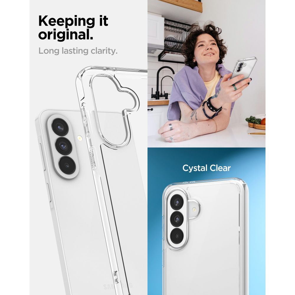 Spigen Ultra Hybrid-etui for Samsung Galaxy A37 5G - gjennomsiktig
