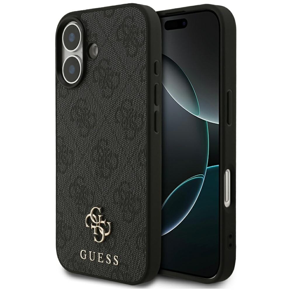 Guess 4G Small Classic Logo MagSafe-etui for iPhone 17 - svart