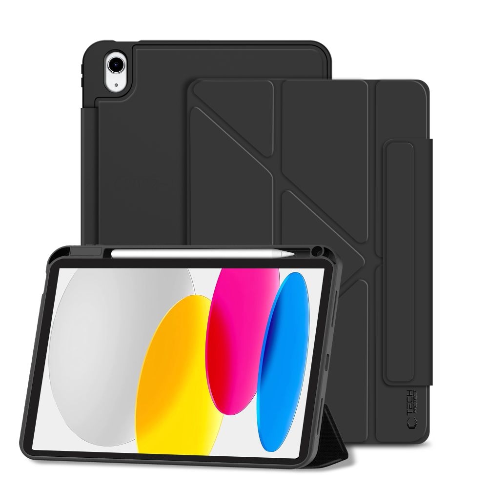 Tech-Protect SC Pen Origami etui for iPad 10,9" 2022/2025 - Svart