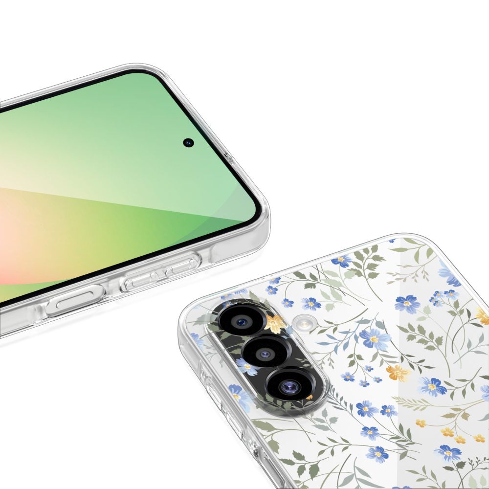 Tech-Protect FlexAir-etui for Samsung Galaxy A27 - gjennomsiktig blomstret