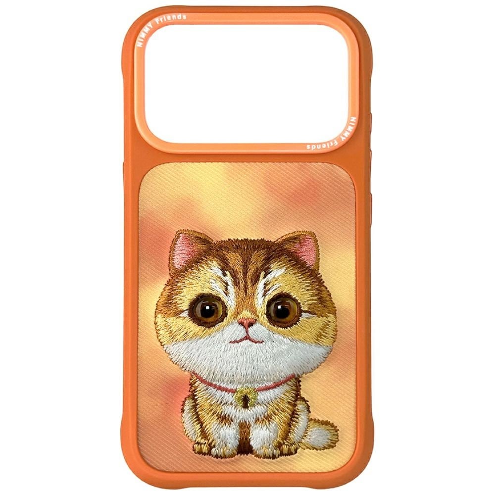Nimmy Big Eyed Pet 2.0 Katteveske for iPhone 17 Pro Max - oransje