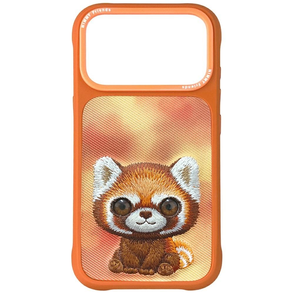 Nimmy Big Eyed Pet 2.0 Raccoon-etui for iPhone 17 Pro - oransje