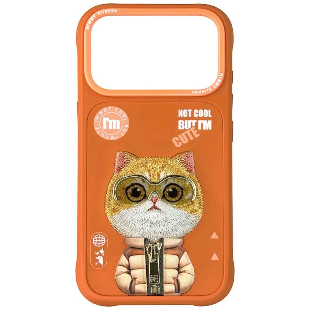 Nimmy Cool&Cute 2.0 katteveske for iPhone 17 Pro Max - oransje