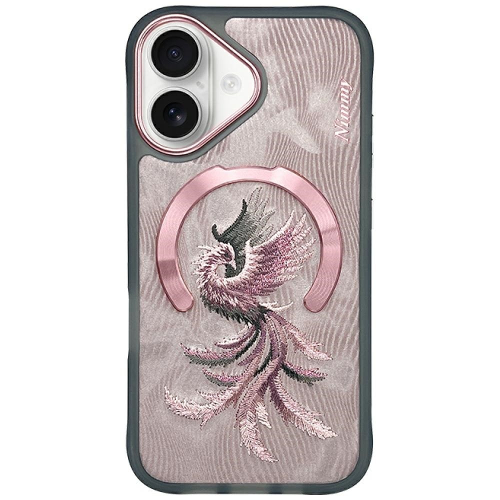 Nimmy Magnetic Fantasy Animal MagSafe iPhone 16-etui - rosa gull