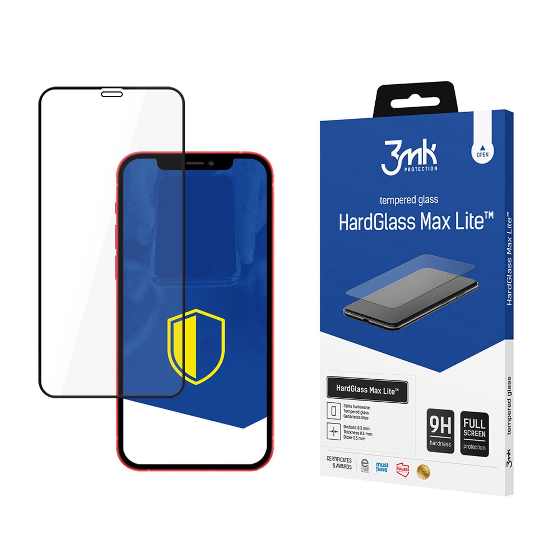 3mk HardGlass Max Lite™ herdet glass til iPhone 12 Mini