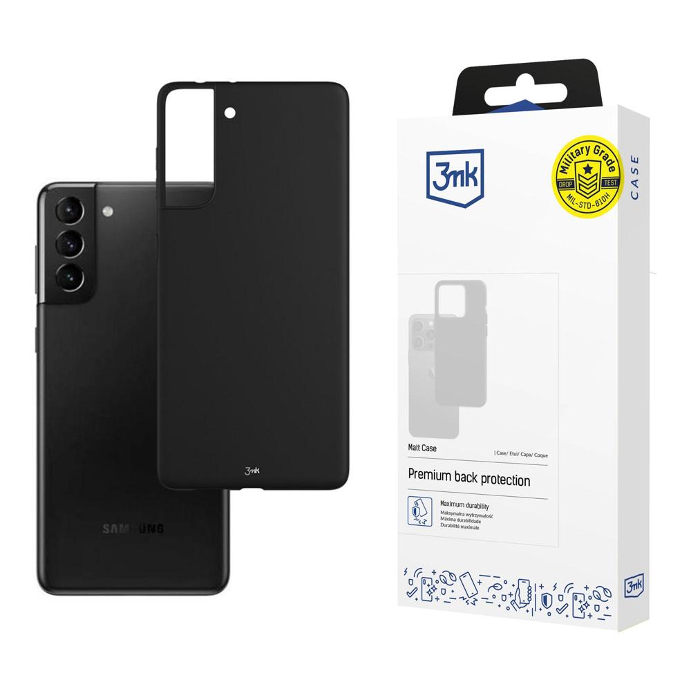 Samsung Galaxy S21 5G – 3mk matt deksel, svart