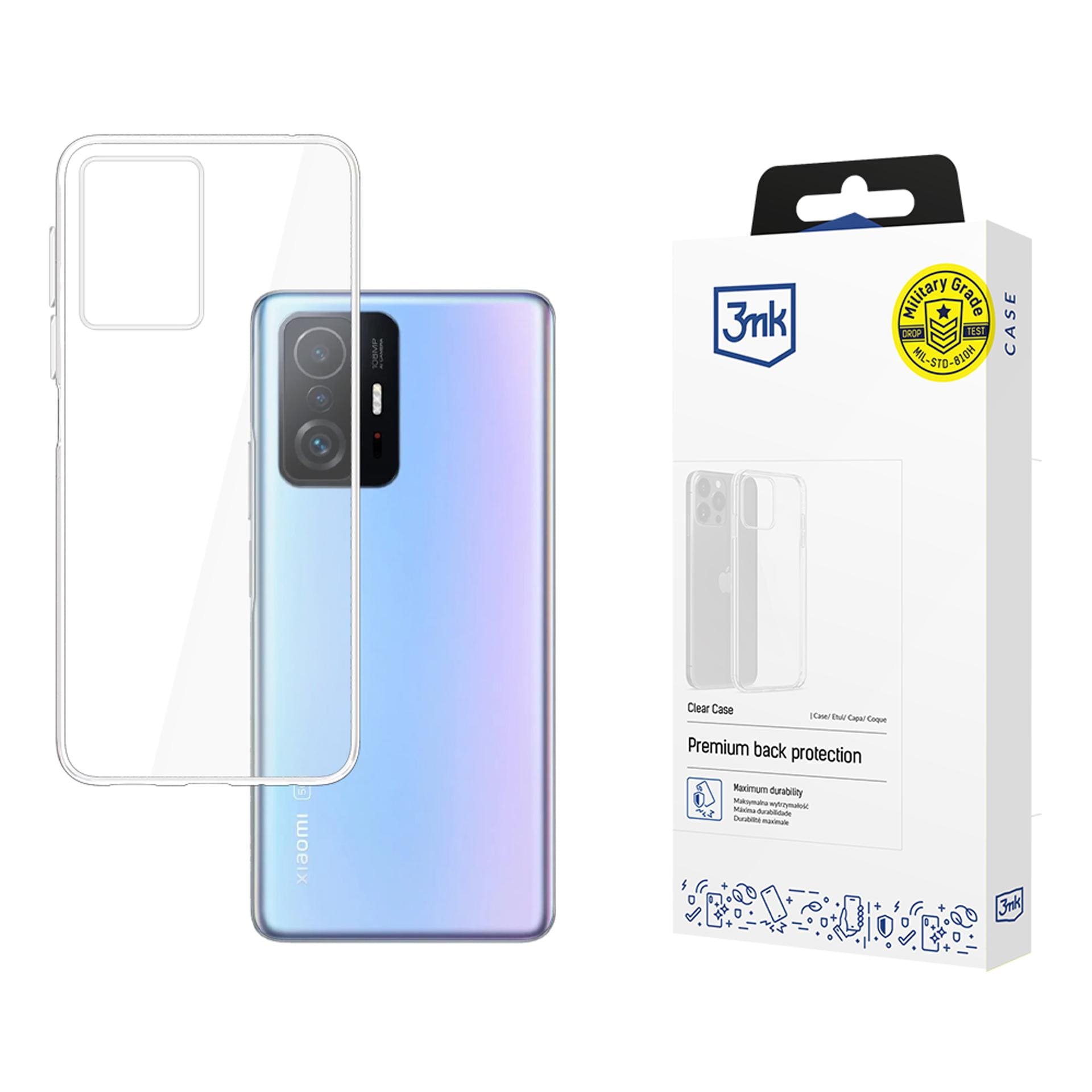 3mk gjennomsiktig deksel til Xiaomi 11T / 11T Pro – gjennomsiktig
