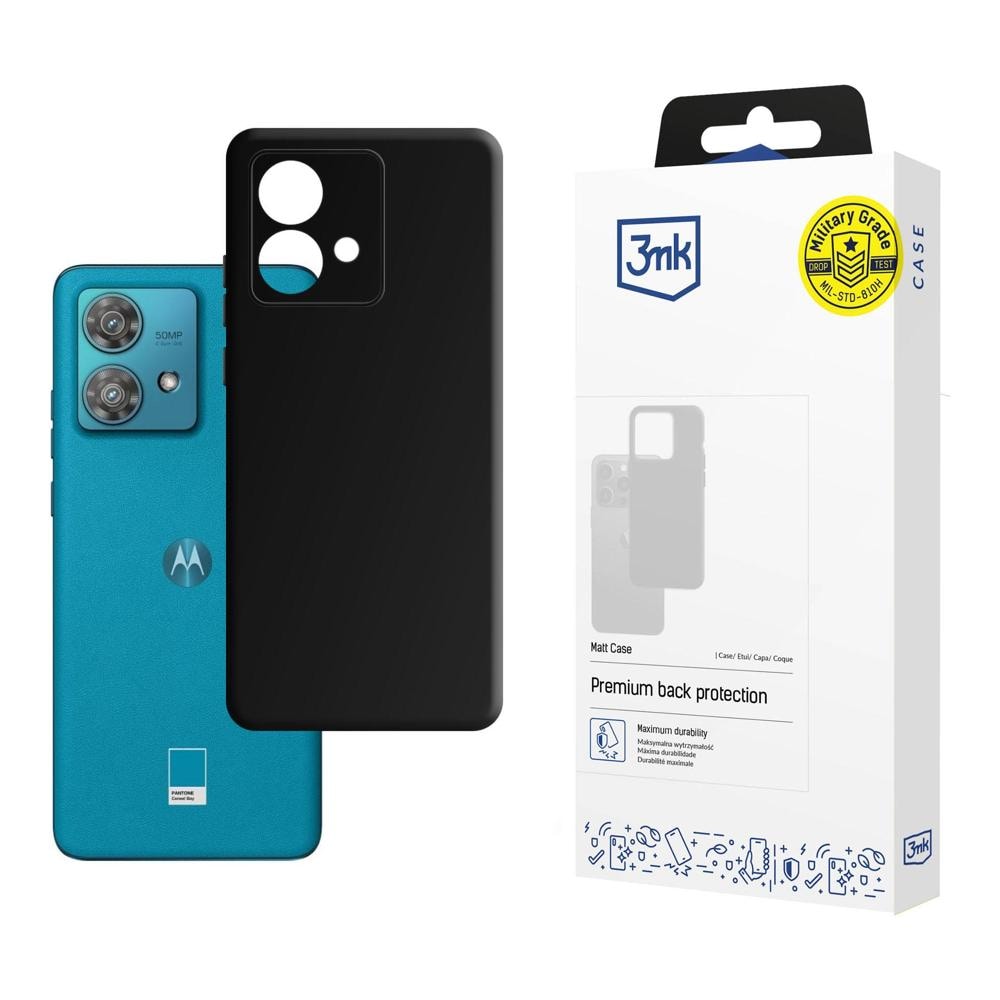 Motorola Edge 40 Neo – 3mk matt deksel, svart