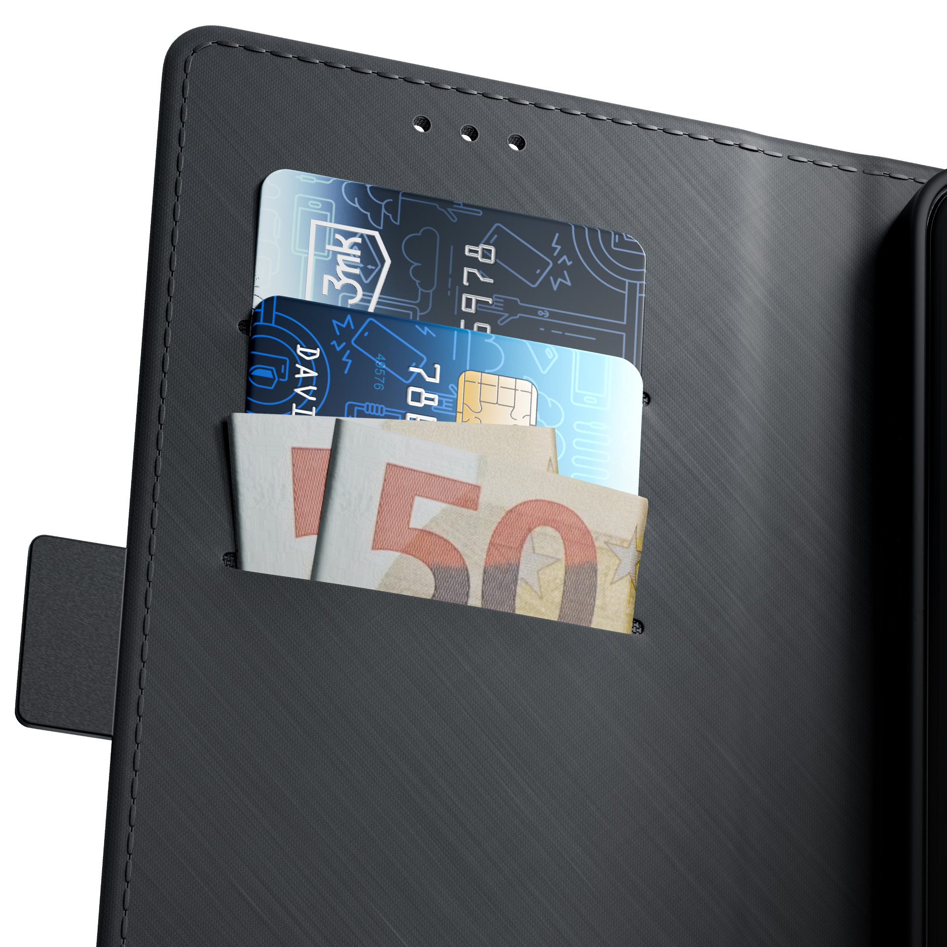 3mk lommeboketui til Oppo A78 4G – svart