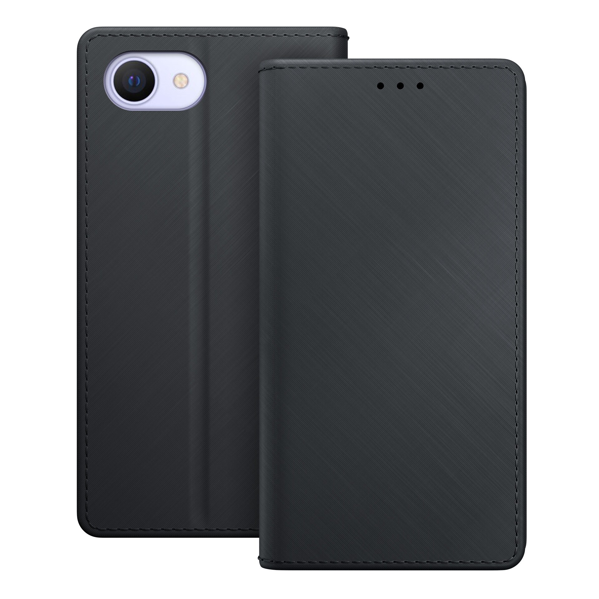 3mk lommeboketui til iPhone 17e / 16e – svart