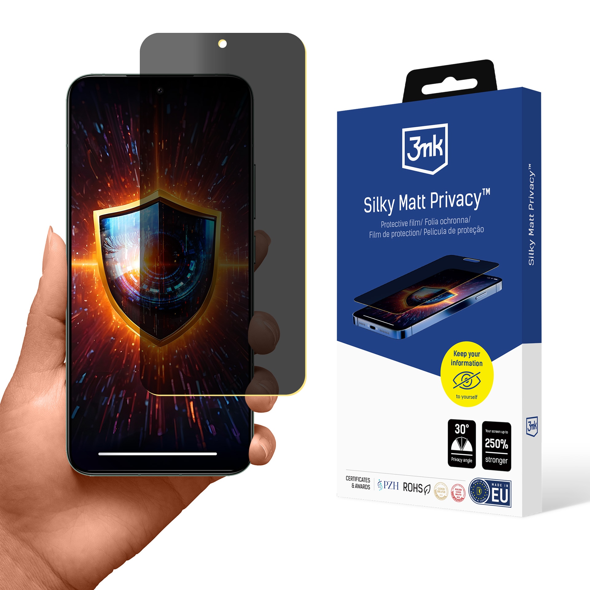 Siktbeskyttelsesfilm 3mk Silky Matt Privacy til Xiaomi 14