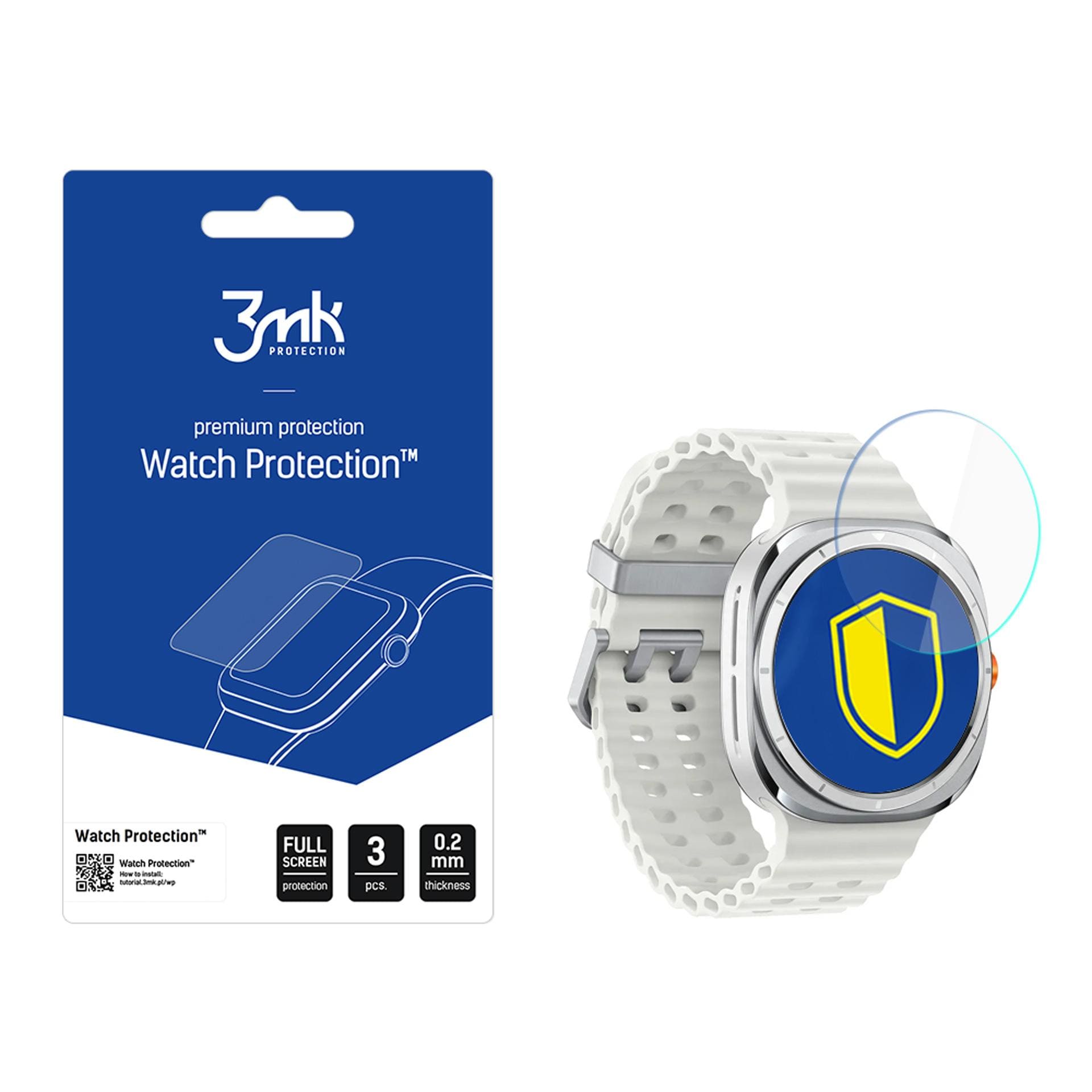 Herdet glass 3mk Watch Protection FlexibleGlass til Samsung Galaxy Watch 7 Ultra