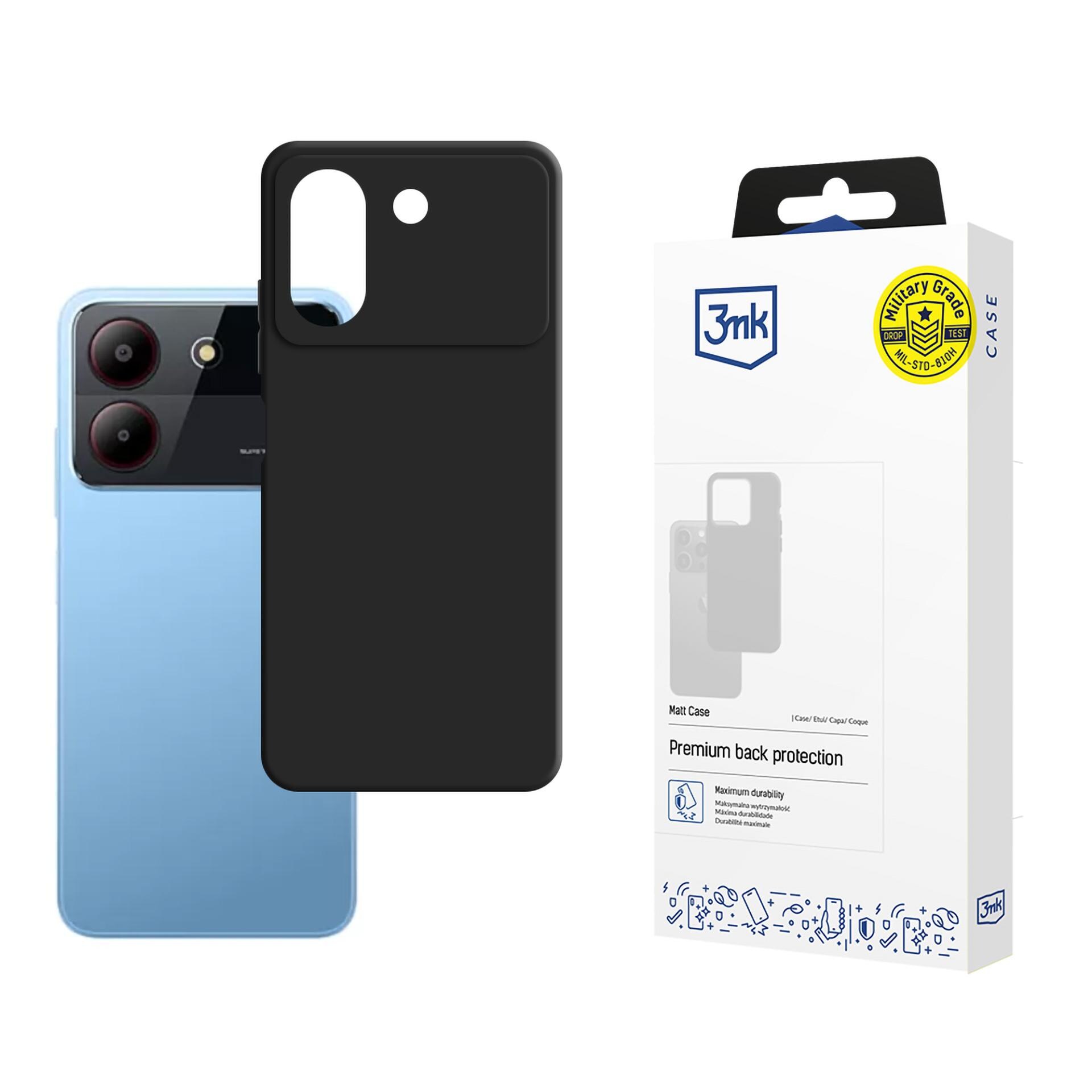 3mk matt deksel til ZTE Blade A54 – svart