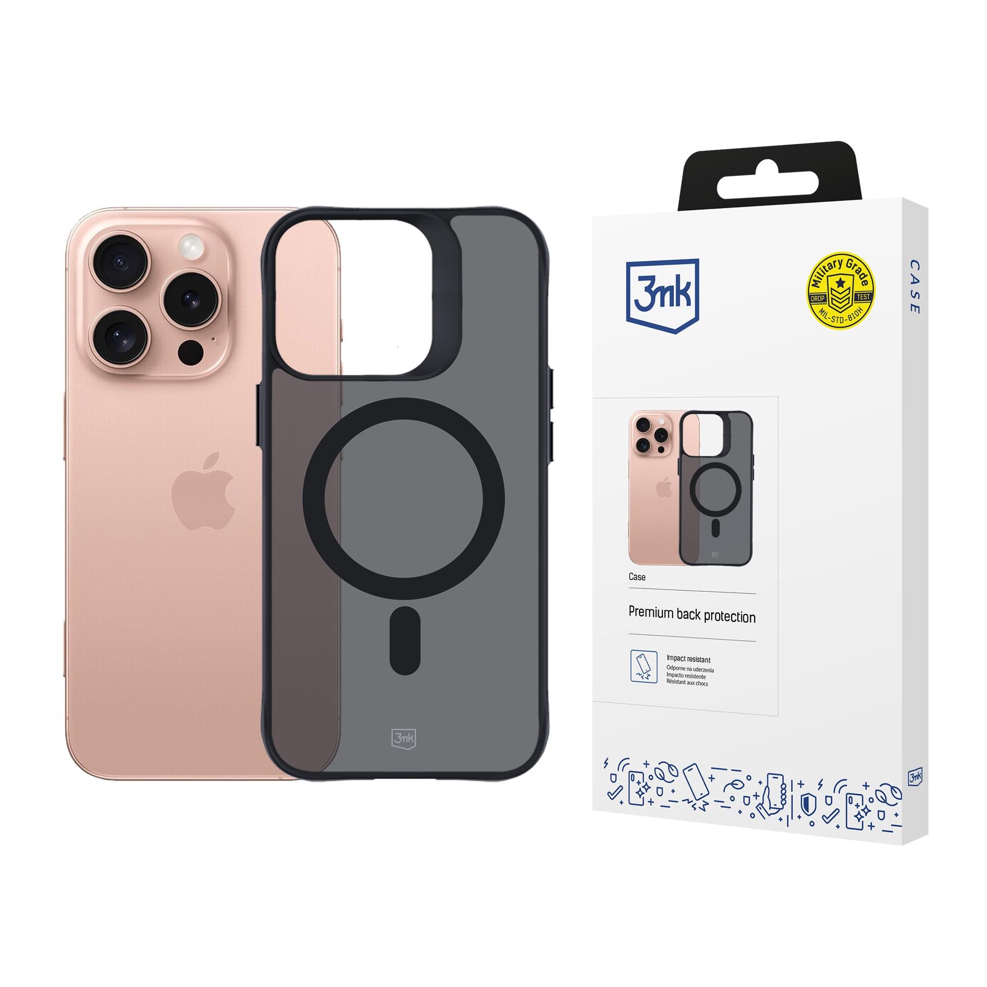 3mk Smoke MagCase-etui med MagSafe til iPhone 16 Pro