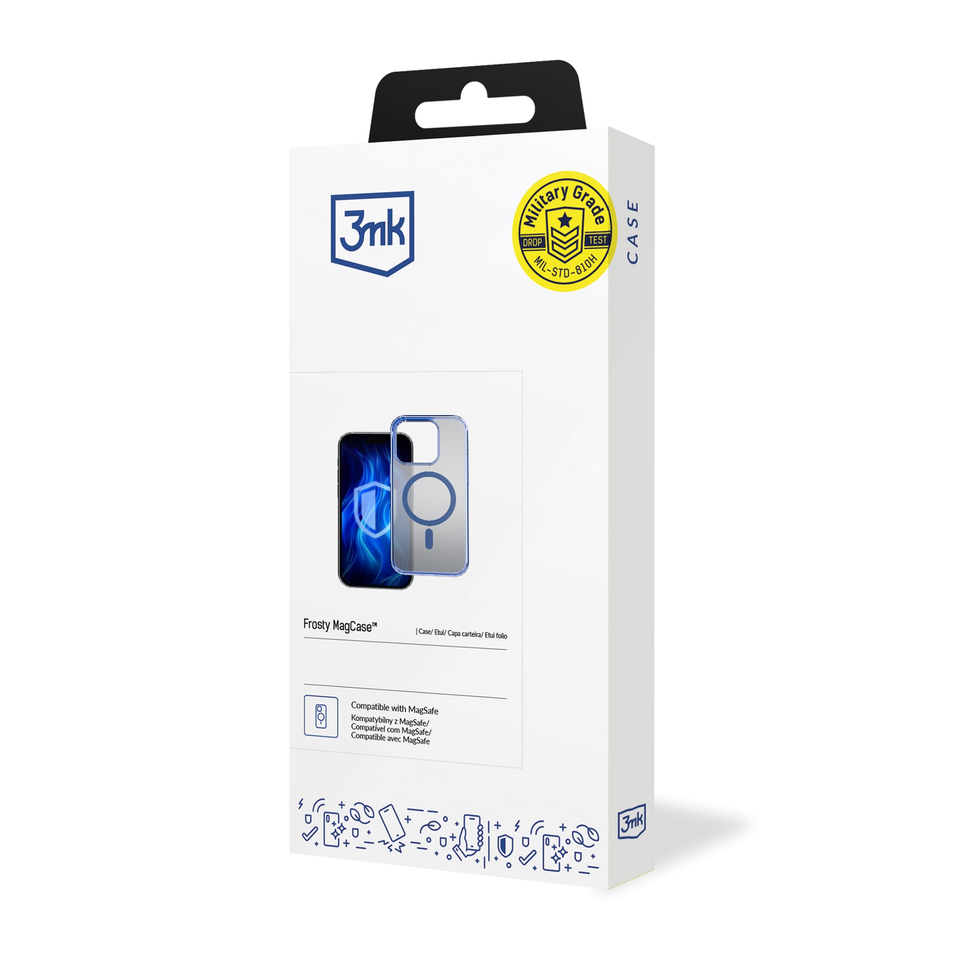3mk Frosty MagCase blå etui til Apple iPhone 15 Pro – blå
