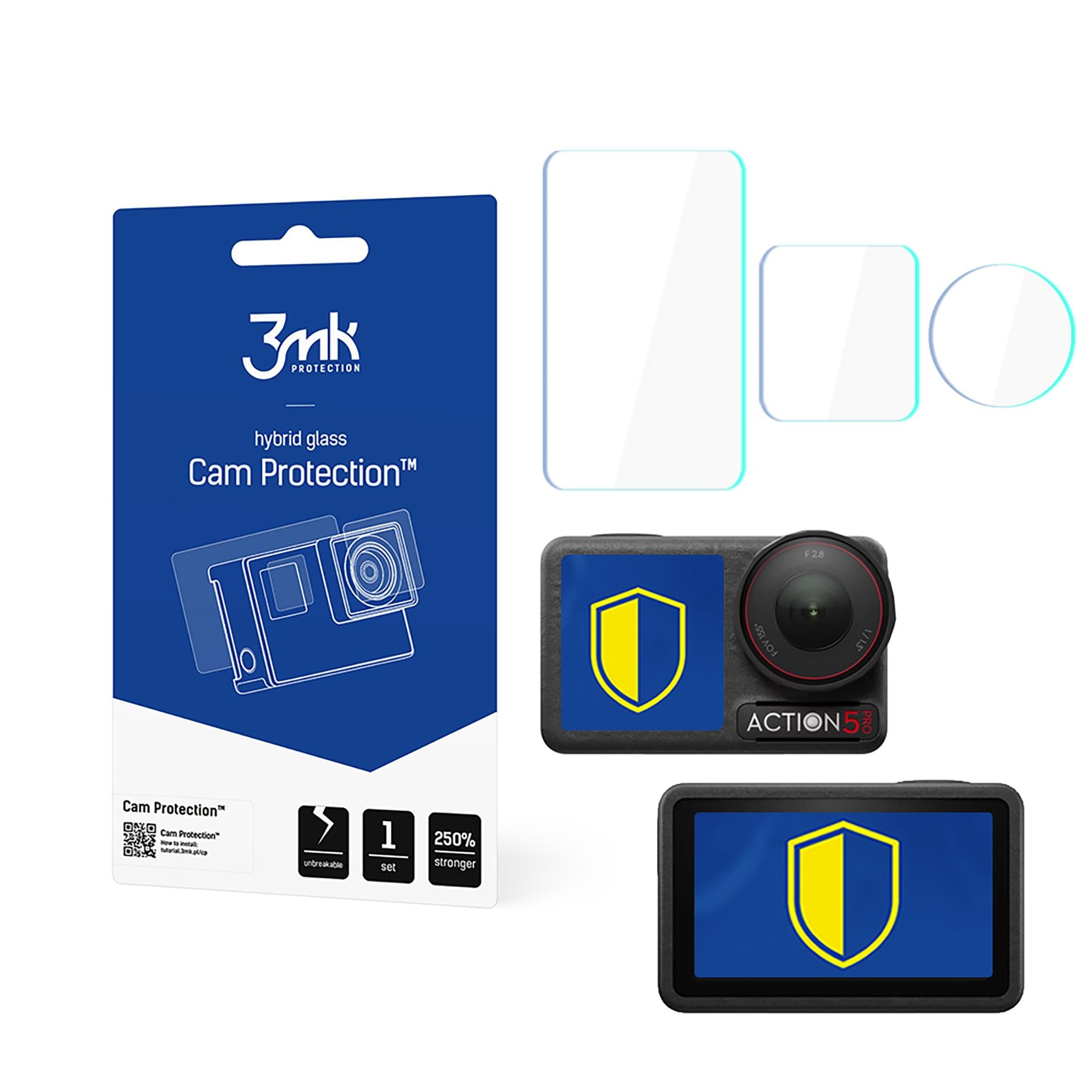 3mk beskyttelsesglass til DJI Osmo Action 5 Pro