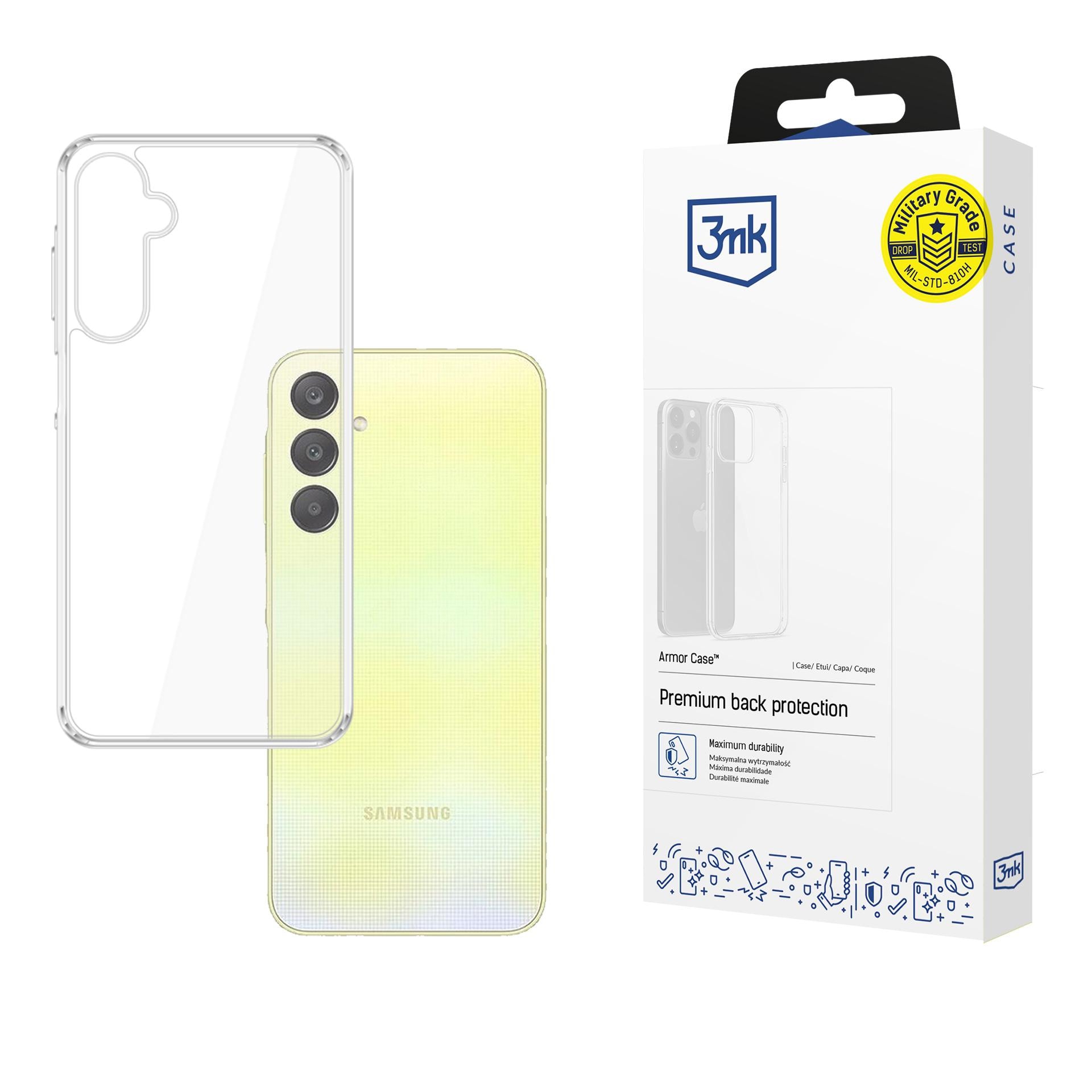 3mk Armor-etui til Samsung Galaxy A26 5G – gjennomsiktig