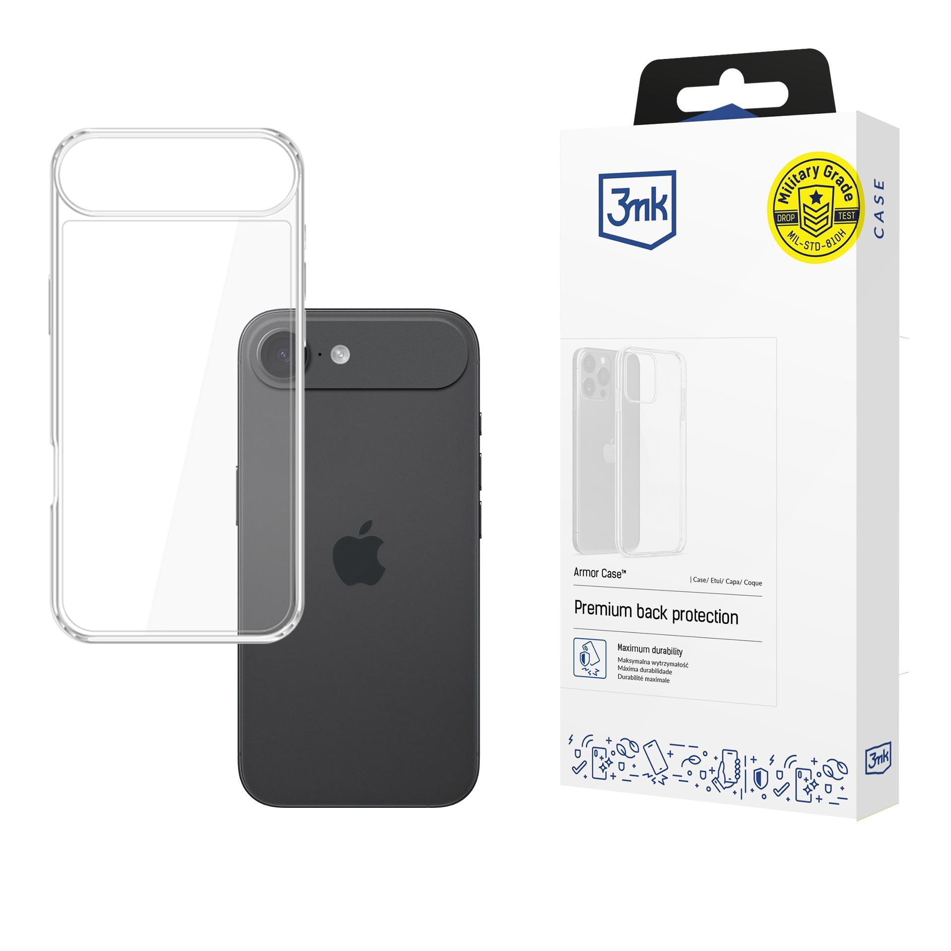 3mk Armor-etui til Apple iPhone 17 Air – gjennomsiktig