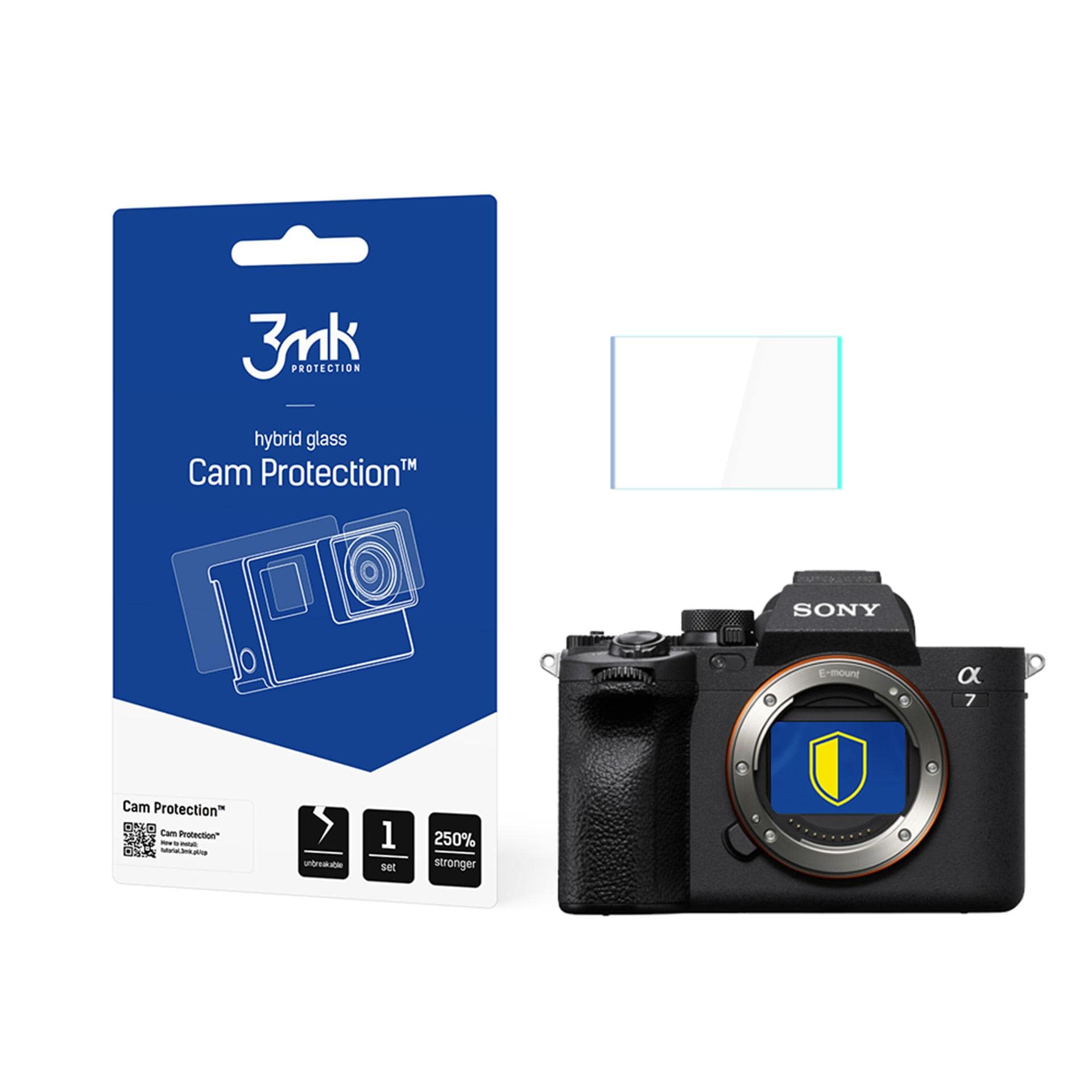 3mk beskyttelsesglass til Sony A7 IV-kamera