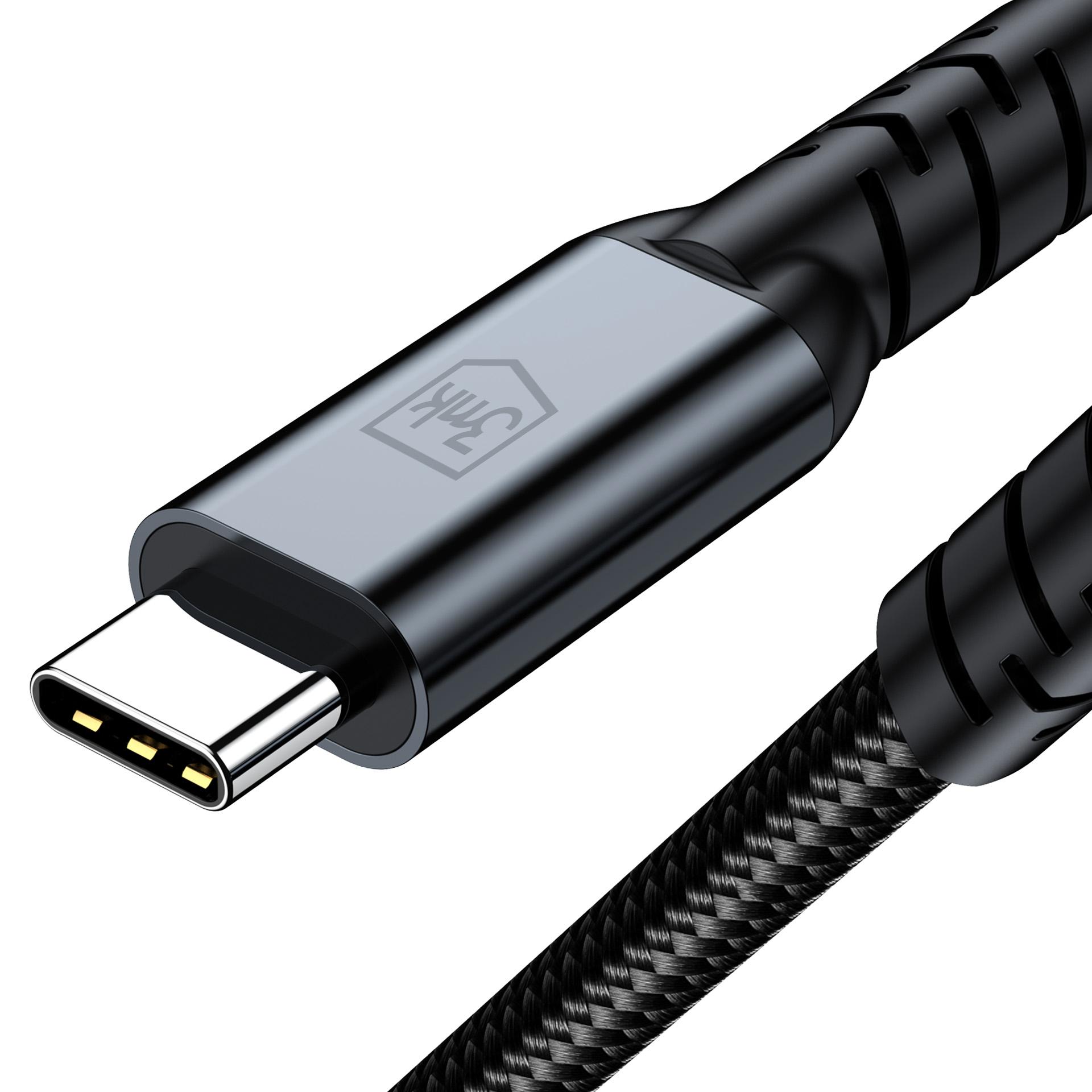 3mk Hyper Cable N-SERIES USB-C / USB-C Thunderbolt 4 2 m 48 V / 5 A 40 Gb/s 240 W 8K 60 Hz – svart