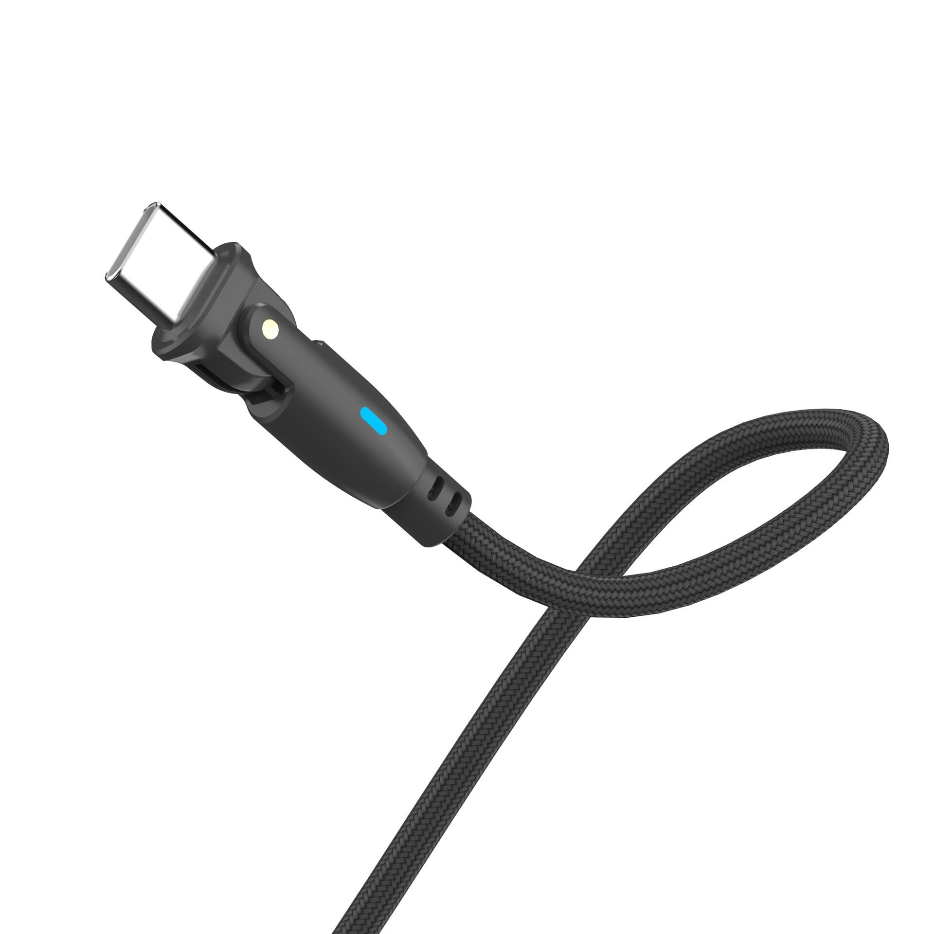 3mk Hyper Cable N-SERIES USB-C / USB-C 1 m PD 3.0 QC 3.0 20 V / 5 A 100 W – svart