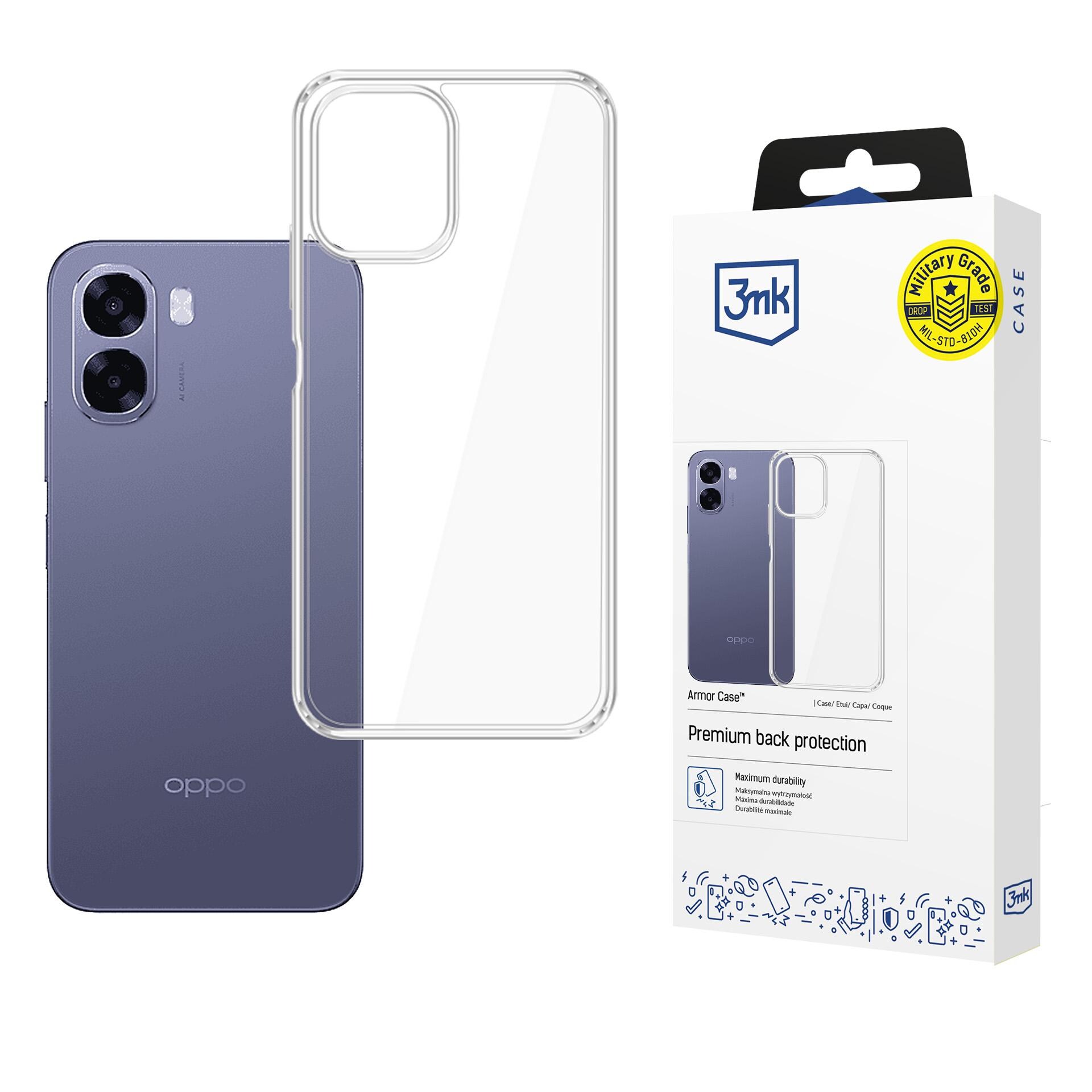 3mk Armor-etui til Oppo A6 4G / A6K 4G – Gjennomsiktig