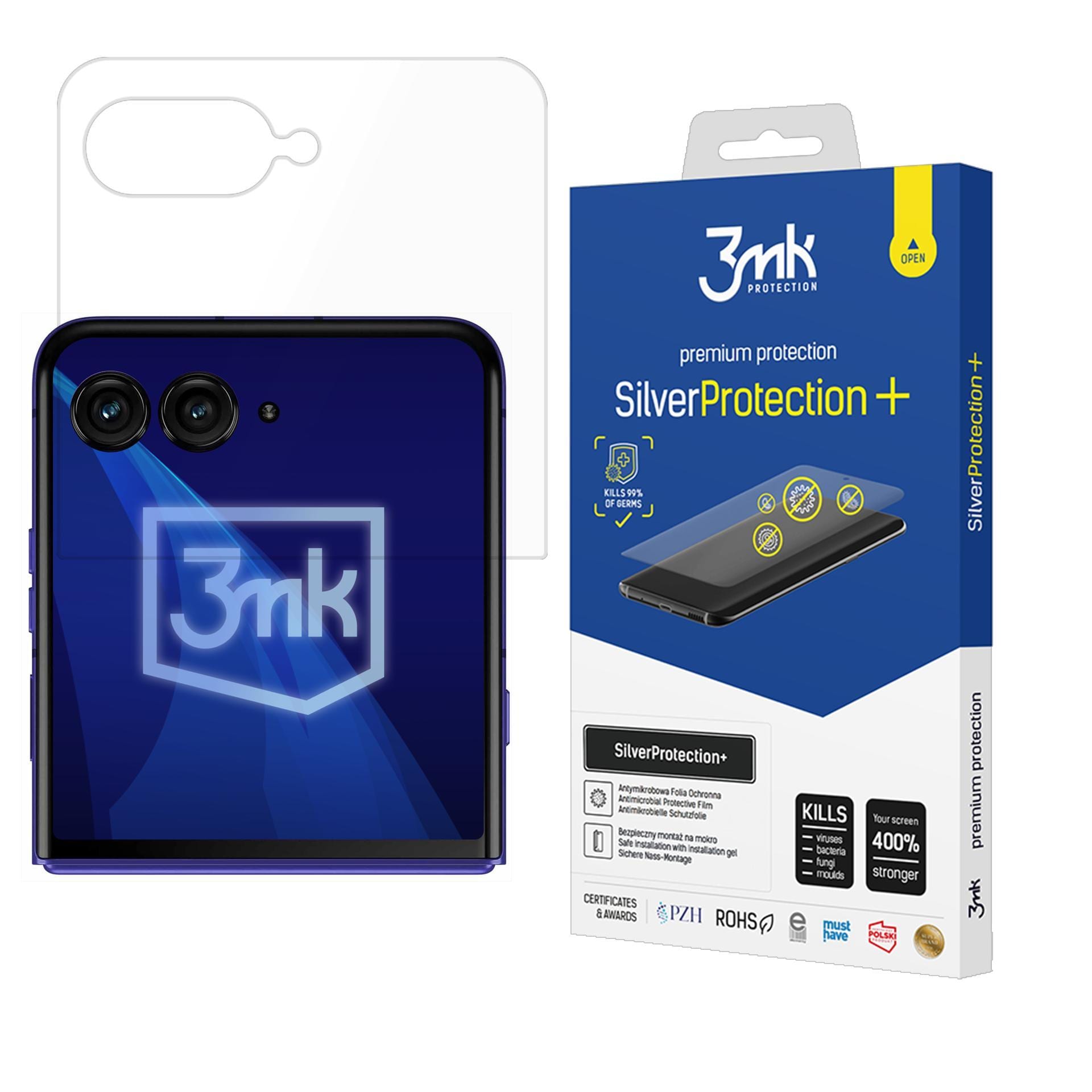 3mk SilverProtection+ beskyttelsesfilm til Motorola Razr 70