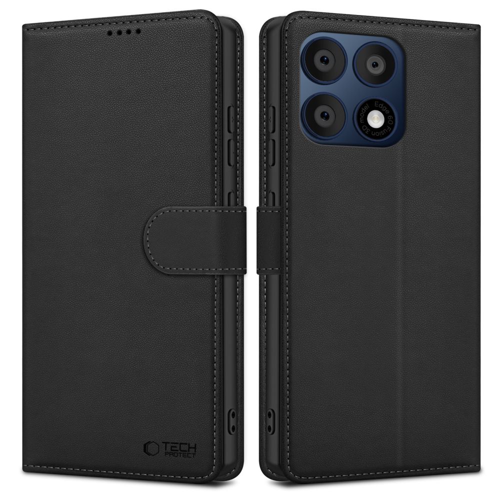 Tech-Protect lommeboketui til Motorola Edge 70 Pro 5G – svart