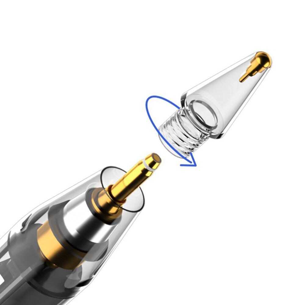 Tech-Protect-pennespisser, 4-pakning med erstatningsspisser til Apple Pencil – gjennomsiktige