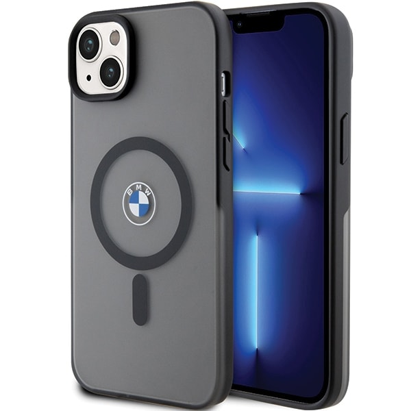BMW Signature MagSafe-etui til iPhone 14 Plus/15 Plus – svart