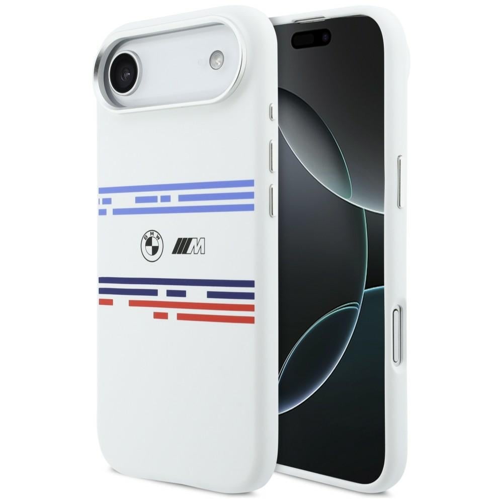 BMW M Silicon Horizontal Line MagSafe-etui til iPhone Air – hvit