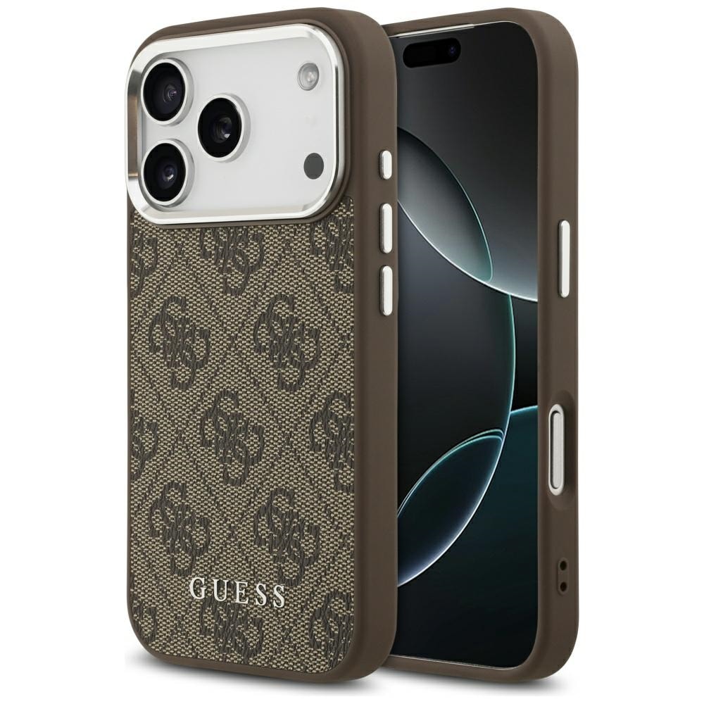 Guess 4G Classic Logo MagSafe-etui til iPhone 17 Pro – brunt