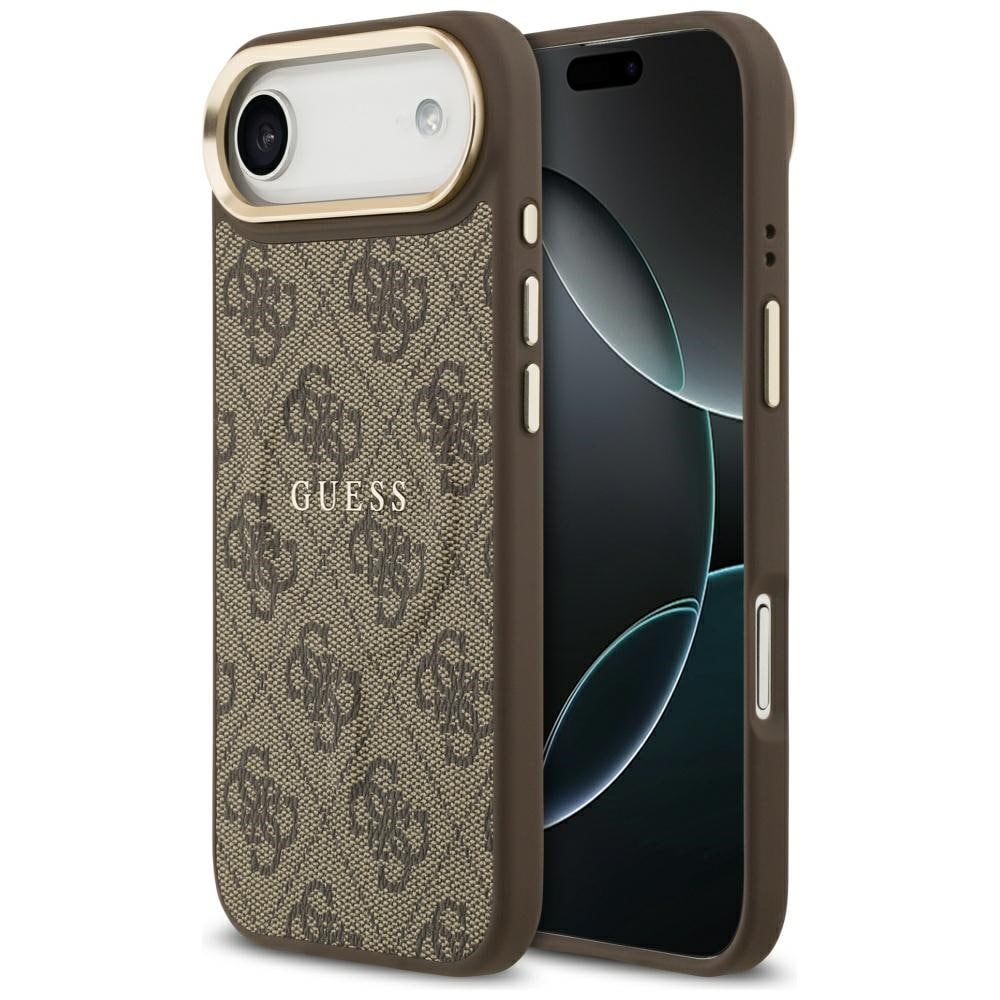 Guess 4G PU Classic Logo MagSafe-etui til iPhone 17 Air – brun