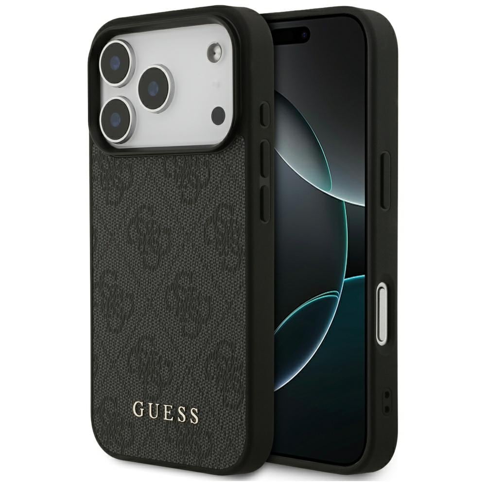 Guess 4G Classic-etui til iPhone 17 Pro – svart